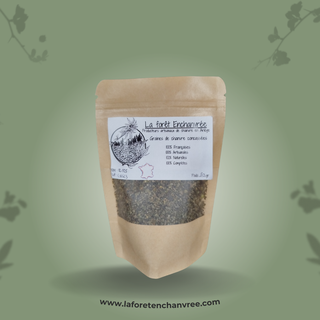 Graines de Chanvre concassées - 50 gr
