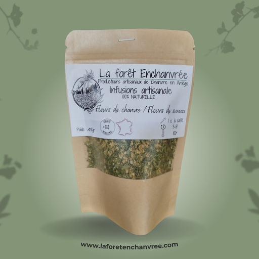 Infusion fleurs de Chanvre et fleurs de Sureau - 15gr