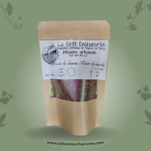 Infusion fleurs de Chanvre et fleurs de Monarde - 15gr